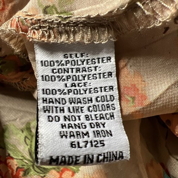 Cecico NWT Hi Low Maxi Sheer Dress Top Medium Tiered Ruffles Woodland Fairy - Picture 9 of 11